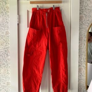 Urban Outfitters Vibrant Red/Orange Cargo Pants